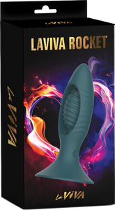 La Viva Remote Control Rocket Butt Plug Teal Butt Plugs